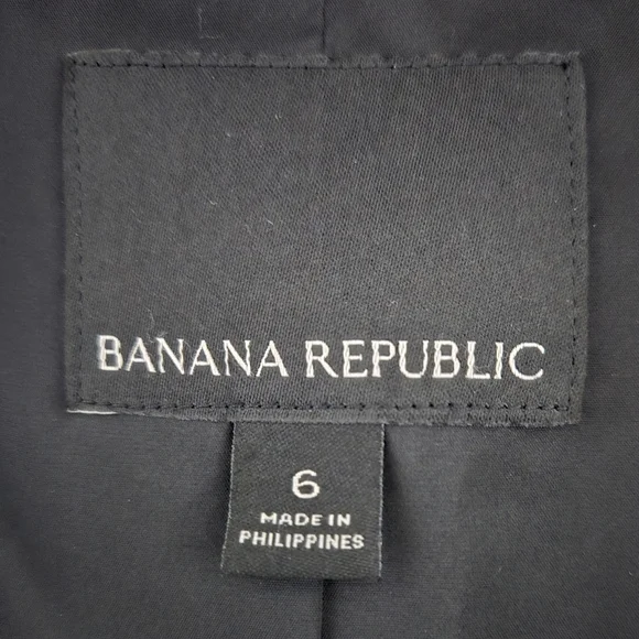 Banana Republic Black Moto Jacket Size 6 - Picture 11 of 12